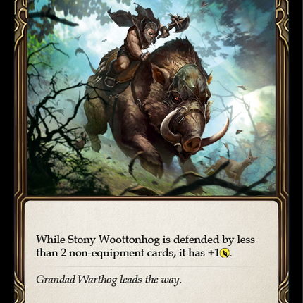 Stony Woottonhog (Blue) [MON286-RF] (Monarch)  1st Edition Rainbow Foil