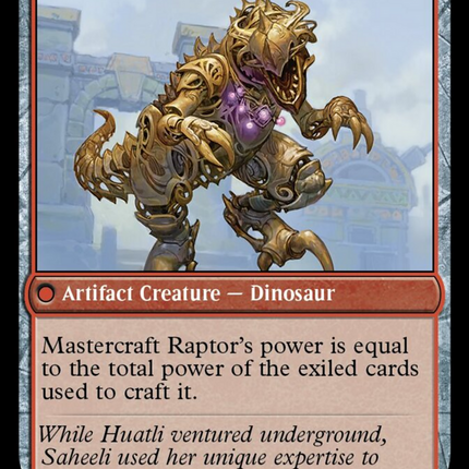 Saheeli's Lattice // Mastercraft Raptor [The Lost Caverns of Ixalan]