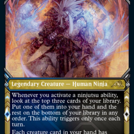 mtg cards with ninjutsu Satoru Umezawa (Showcase Ninja) [Kamigawa: Neon Dynasty] – TokenMTG