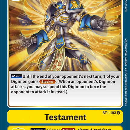 Testament [BT1-103] [Release Special Booster Ver.1.5]