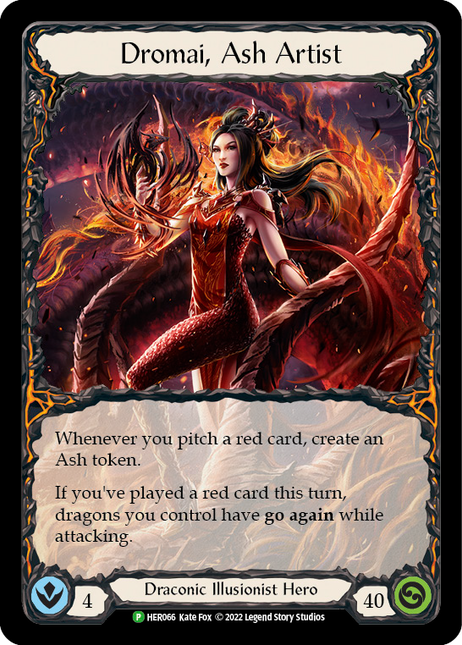 ash mtg card Dromai, Ash Artist [HER066] (Promo) Rainbow Foil – TokenMTG