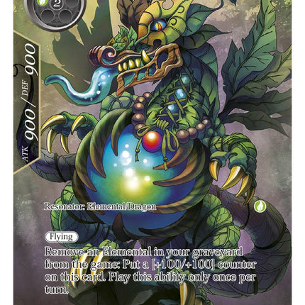 Leaf Dragon (Full Art) (WOM-072) [Winds of the Ominous Moon]
