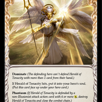 Herald of Tenacity (Yellow) [U-MON024] (Monarch Unlimited)  Unlimited Normal