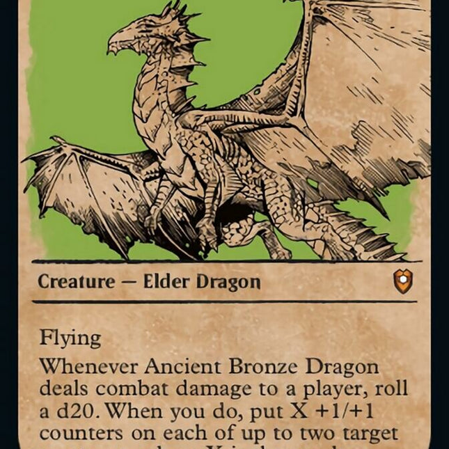 Ancient Bronze Dragon (Showcase) [Commander Legends: Battle for Baldur's Gate]