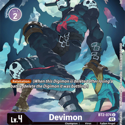 Devimon [BT2-074] (Alternate Art) [Release Special Booster Ver.1.0]