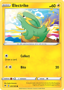 1995 goldeen pokemon card value Electrike (051/185) [Sword & Shield: Vivid Voltage] – TokenMTG
