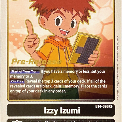 Izzy Izumi [BT4-096] [Great Legend Pre-Release Promos]