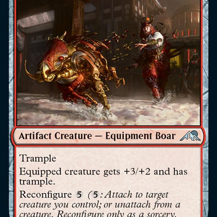 Bronzeplate Boar [Kamigawa: Neon Dynasty]