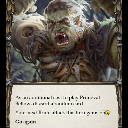 Primeval Bellow (Red) [U-WTR035] (Welcome to Rathe Unlimited)  Unlimited Rainbow Foil