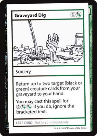 Graveyard Dig (2021 Edition) [Mystery Booster Playtest Cards] – TokenMTG