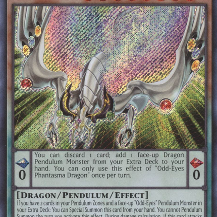 Odd-Eyes Phantasma Dragon [BLCR-EN075] Secret Rare