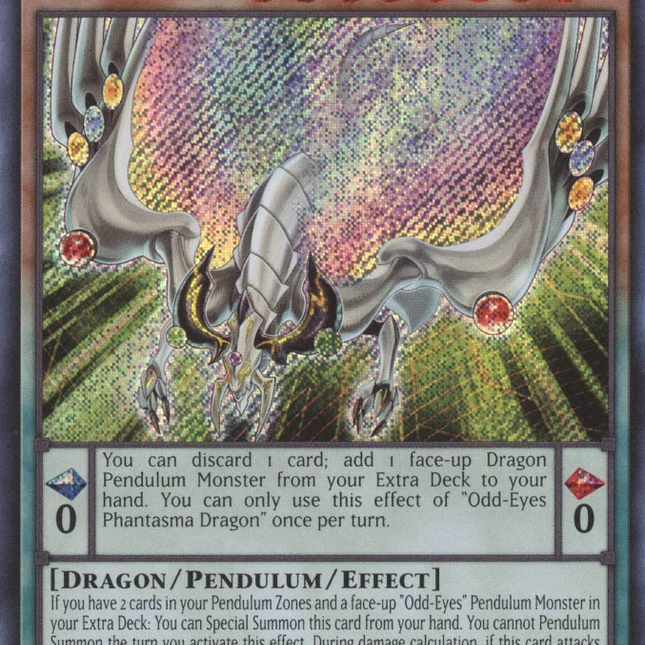 Odd-Eyes Phantasma Dragon [BLCR-EN075] Secret Rare  TokenMTG
