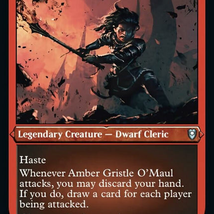 Amber Gristle O'Maul (Foil Etched) [Commander Legends: Battle for Baldur's Gate]
