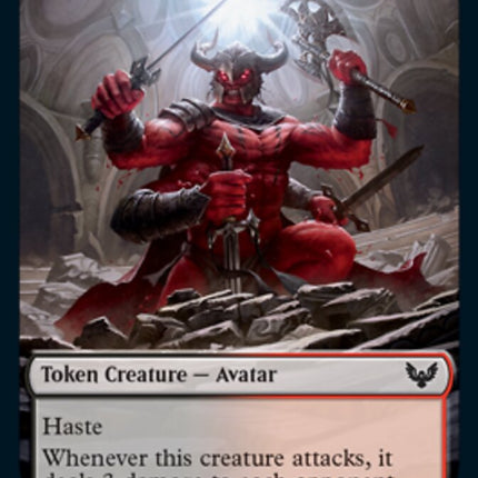 Elemental // Avatar Double-Sided Token [Strixhaven: School of Mages Tokens]