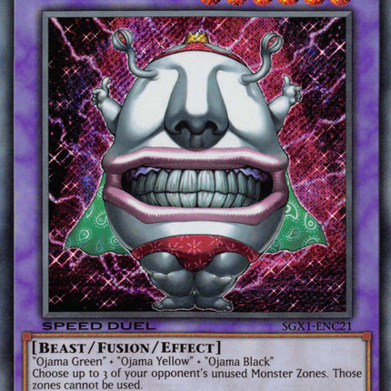 Ojama King [SGX1-ENC21] Secret Rare