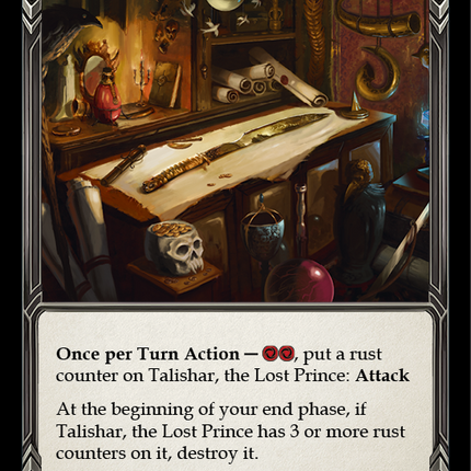 Talishar, the Lost Prince [CRU177] (Crucible of War)  1st Edition Normal