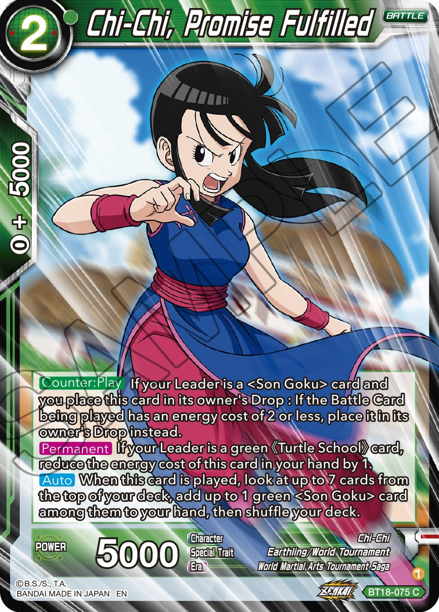 Chi-Chi, Promise Fulfilled (BT18-075) [Dawn of the Z-Legends