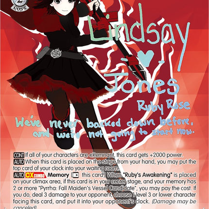 Ruby Rose (RWBY/WX03-044SP SP) [RWBY]