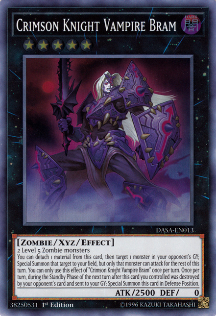 Crimson Knight Vampire Bram [DASA-EN013] Super Rare
