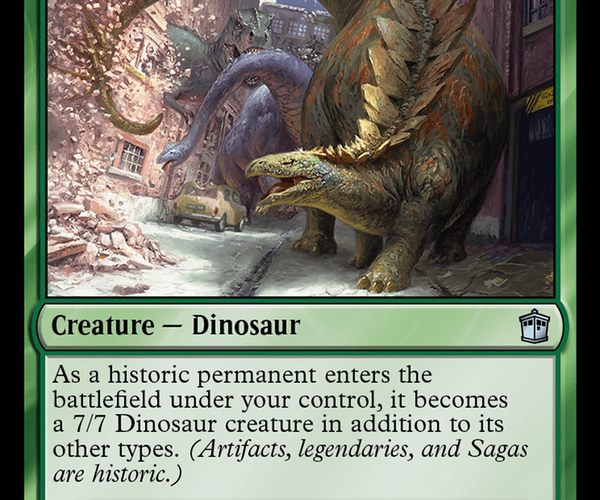 most expensive mtg card ever sold Displaced Dinosaurs [Doctor Who] – TokenMTG