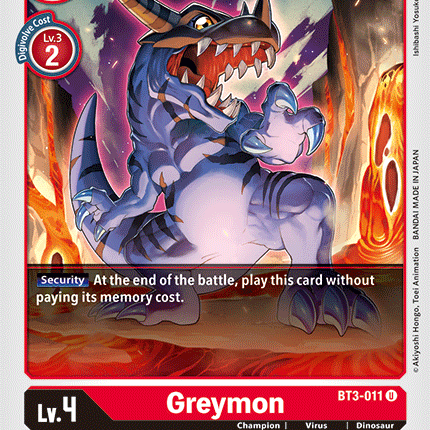 Greymon [BT3-011] [Release Special Booster Ver.1.5]