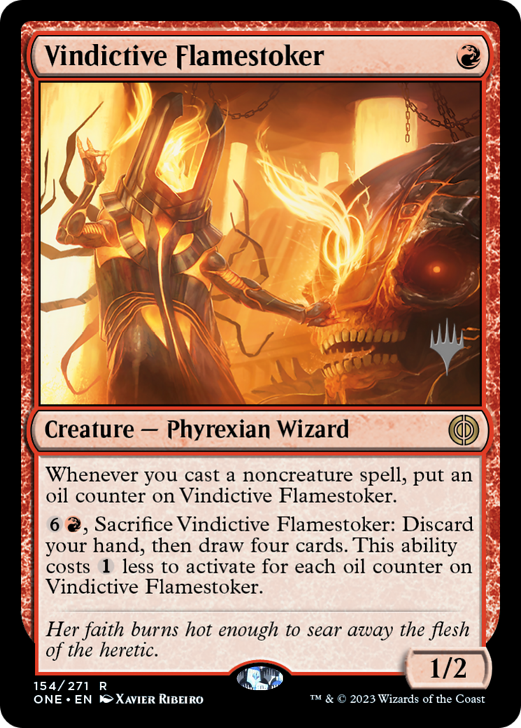 Vindictive Flamestoker (Promo Pack) [Phyrexia: All Will Be One Promos] –  TokenMTG