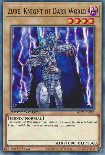 Zure, Knight of Dark World [SGX3-ENI12] Common