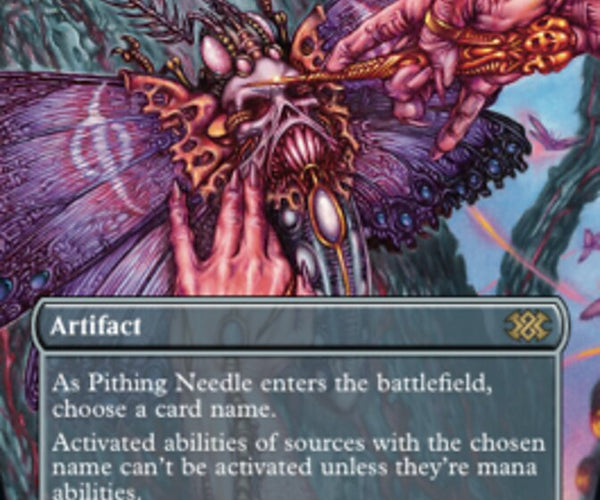 mtg cards like pithing needle (Borderless Alternate Art) [Double Masters 2022] – TokenMTG Style:First Flight (White / Blue) 8-years Activated abilities of sources Akuma - Street Fighter