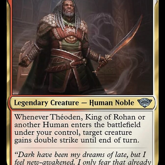theoden mtg card Theoden, King of Rohan Art [The Lord of the Rings: Tales of Middl The Gathering Thoden, roi du Rohan MTG