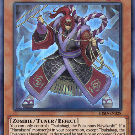 Tsukahagi, the Poisonous Mayakashi [HISU-EN028] Super Rare