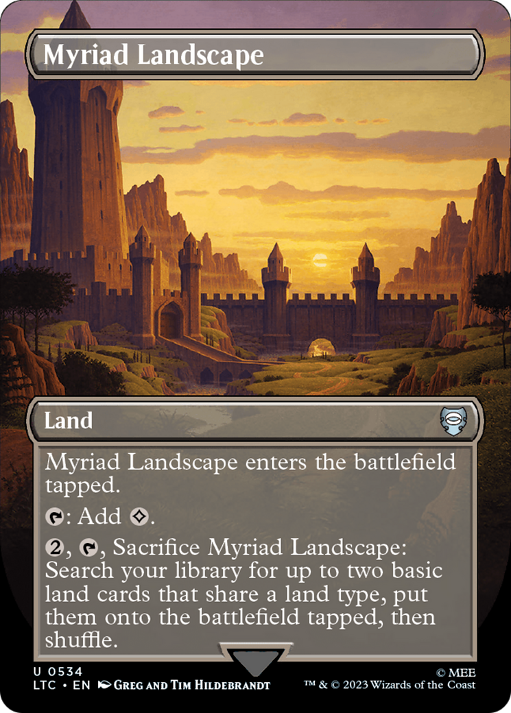Myriad Landscape (Borderless) [The Lord of the Rings: Tales of Middle-   TokenMTG