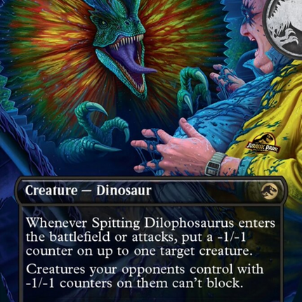 Spitting Dilophosaurus (Borderless) [Jurassic World Collection]