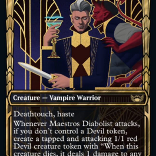 Maestros Diabolist (Showcase Golden Age Gilded Foil) [Streets of New Capenna]