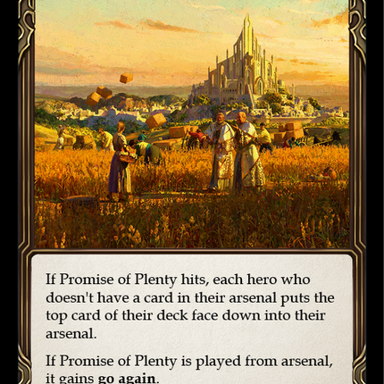 Promise of Plenty (Red) [U-CRU183] (Crucible of War Unlimited)  Unlimited Normal