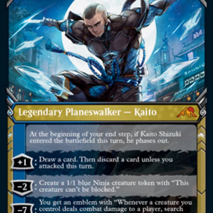 Kaito Shizuki (Showcase) (Foil Etched) [Kamigawa: Neon Dynasty]