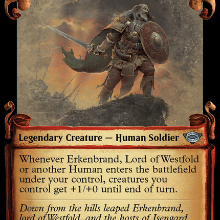 Erkenbrand, Lord of Westfold [The Lord of the Rings: Tales of Middle-Earth Showcase Scrolls]