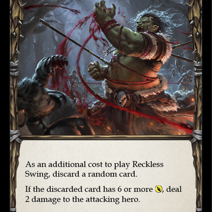 Reckless Swing [U-WTR008] (Welcome to Rathe Unlimited)  Unlimited Rainbow Foil