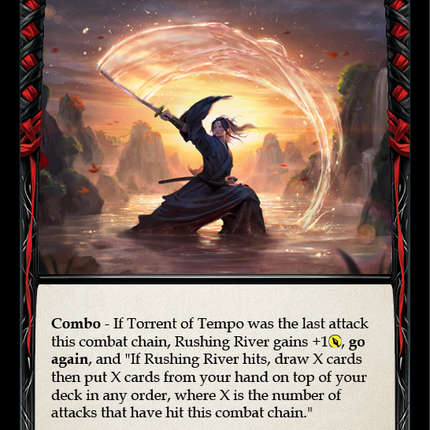 Rushing River (Yellow) [U-CRU061] (Crucible of War Unlimited)  Unlimited Rainbow Foil