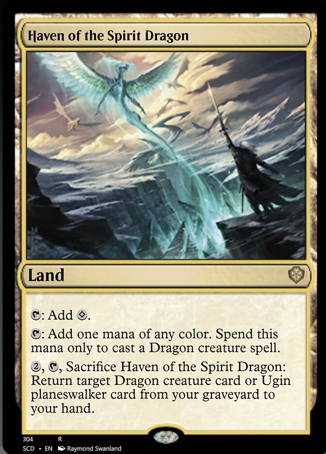 dragon commander decks mtg Haven of the Spirit Dragon [Starter Commander Decks]
