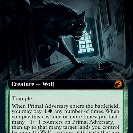 Primal Adversary (Extended Art) [Innistrad: Midnight Hunt]