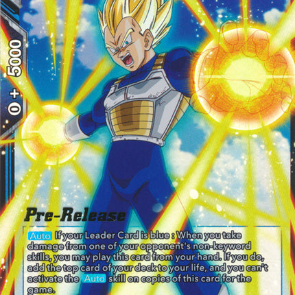 SS Vegeta, Saiyan Tenacity (BT13-039) [Supreme Rivalry Prerelease Promos]