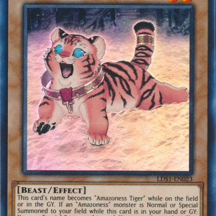 Amazoness Baby Tiger (Purple) [LDS1-EN023] Ultra Rare