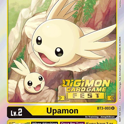 Upamon [BT3-003] (Digimon Card Game Fest 2022) [Release Special Booster Promos]