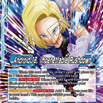 Android 18 // Android 18, Impenetrable Rushdown (BT20-023) [Power Absorbed]