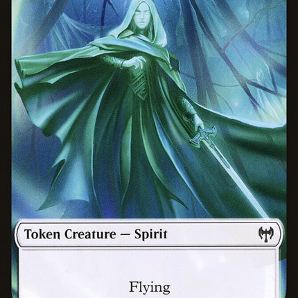 Human Warrior // Spirit Double-Sided Token [Kaldheim Tokens]