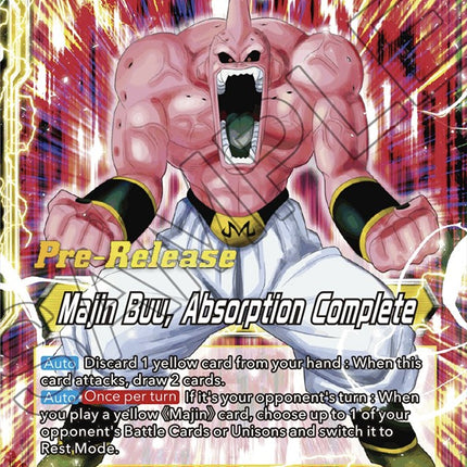 Majin Buu // Majin Buu, Absorption Complete (BT20-085) [Power Absorbed Prerelease Promos]