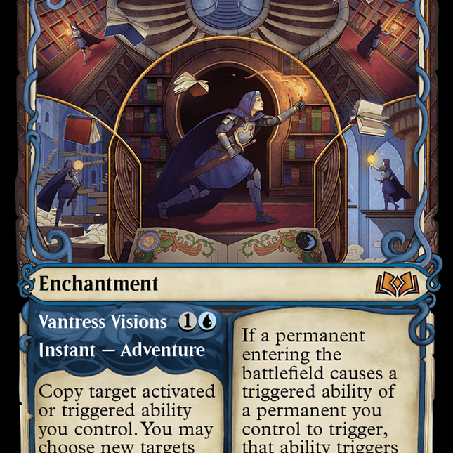 Virtue of Knowledge // Vantress Visions (Showcase) [Wilds of Eldraine] – TokenMTG