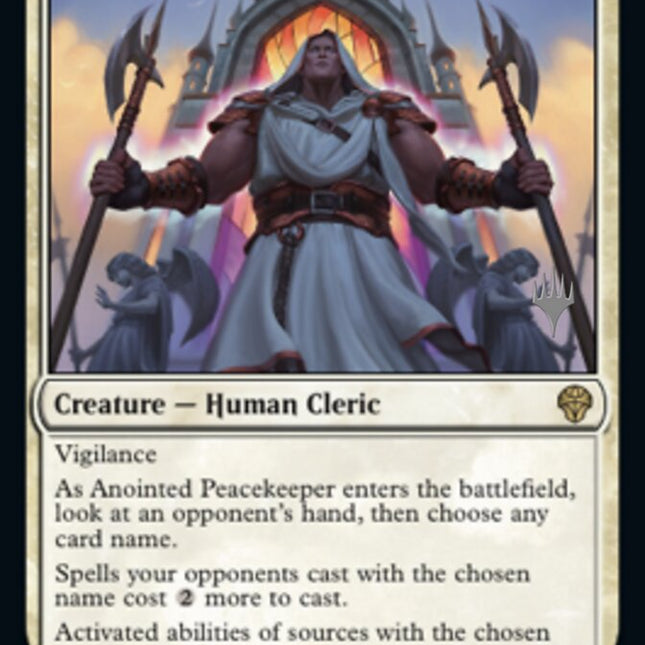Anointed Peacekeeper (Promo Pack) [Dominaria United Promos]