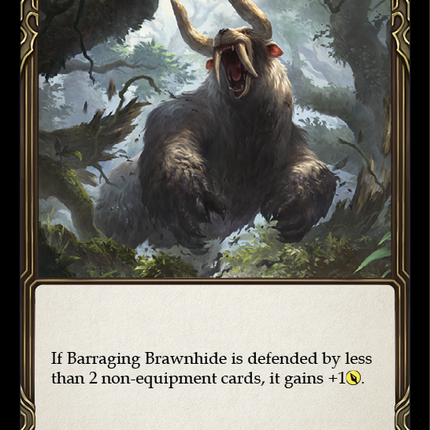 Barraging Brawnhide (Blue) [BVO023-C] (Bravo Hero Deck)  1st Edition Normal