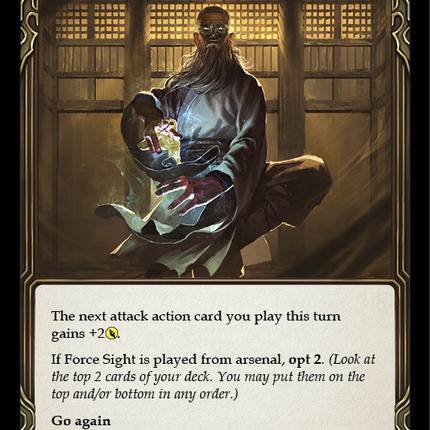 Force Sight (Yellow) [U-ARC207] (Arcane Rising Unlimited)  Unlimited Normal